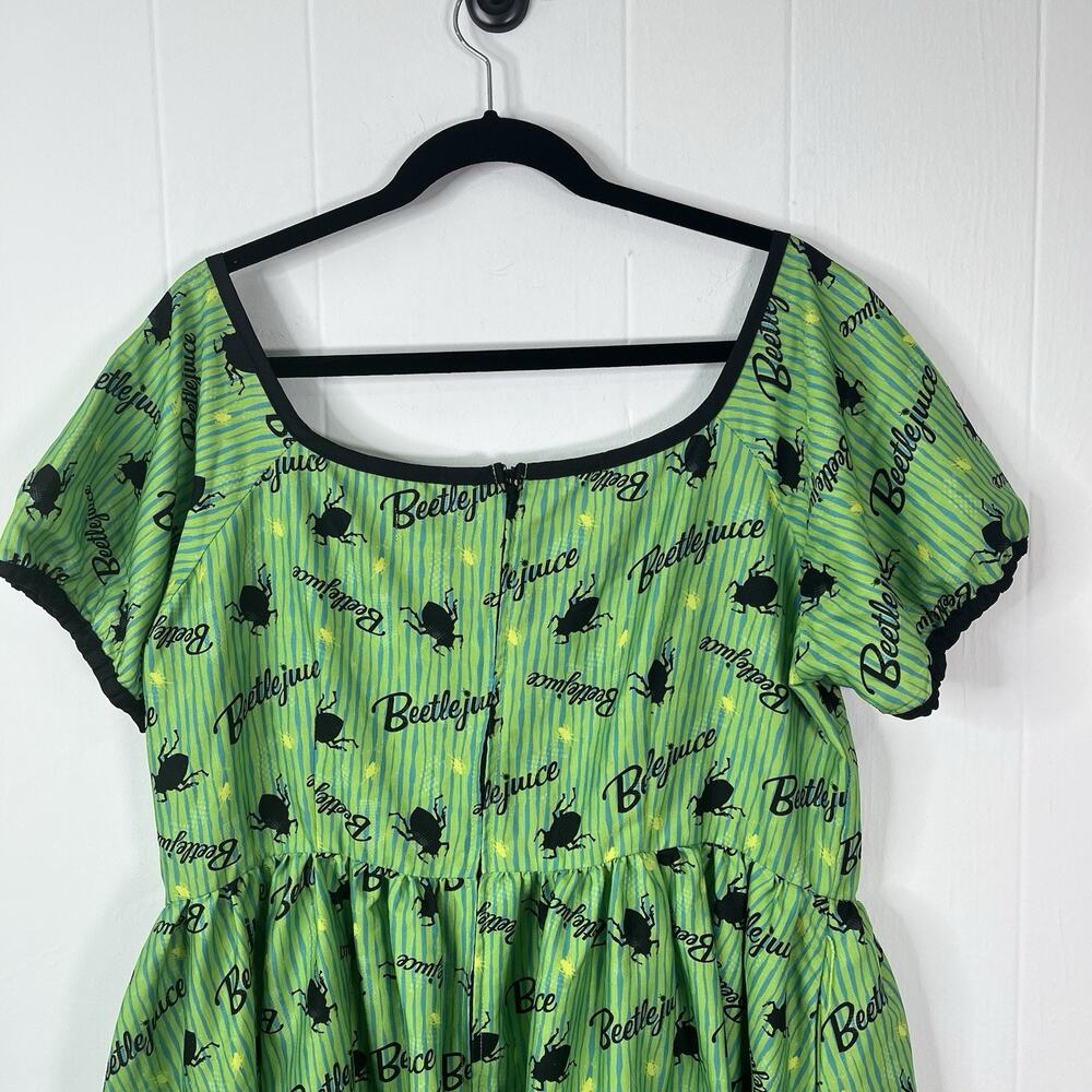 Unique Vintage Beetlejuice Crawling Critters Insect Hannah Swing Dress 2X Plus - Picture 7 of 15